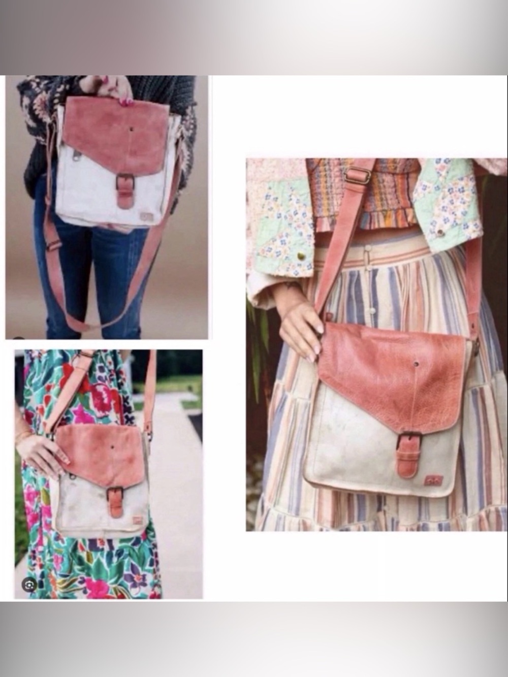 NWOT Bed Stu Leather Venice Beach Crossbody Bag Blush Pink Nectar Lux MSRP $240 - Picture 12 of 12